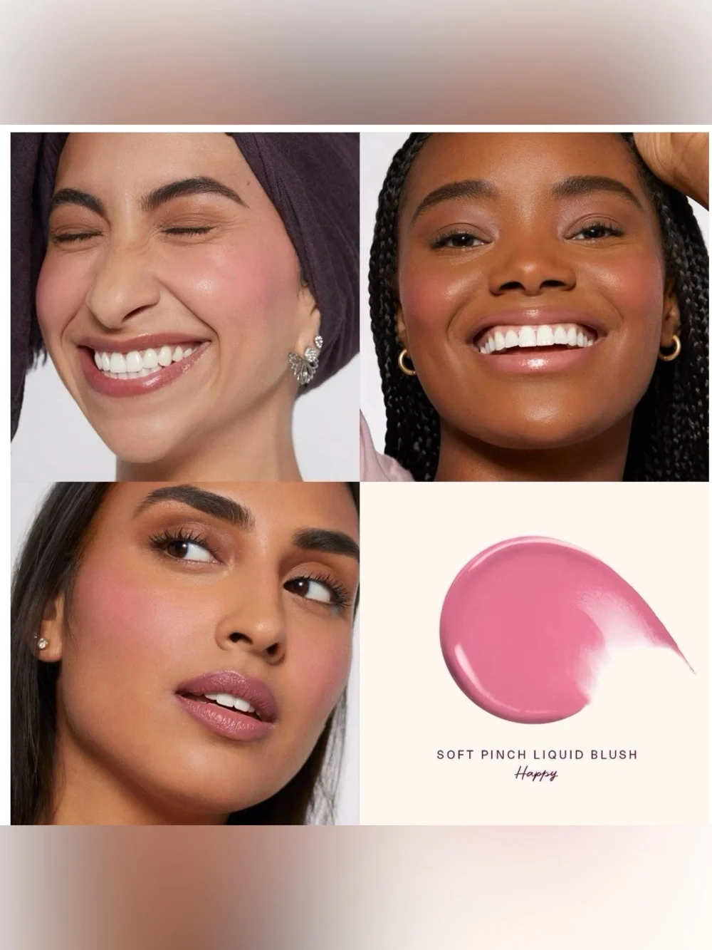 Rare Beauty Soft Pinch Liquid Blush Duo — in Happy & Grateful